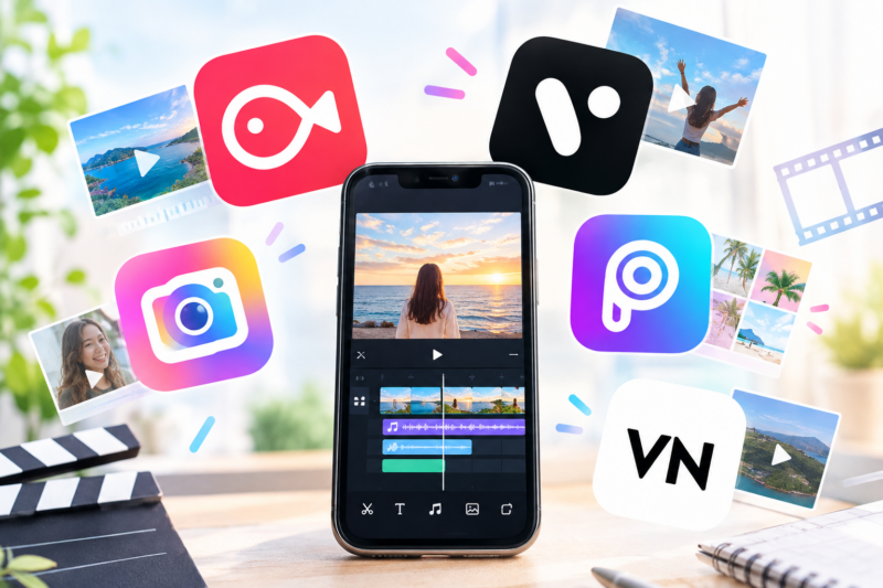 動画編集アプリおすすめ5選！VLLO・VITA・BeautyPlus・Picsart・VNを徹底比較